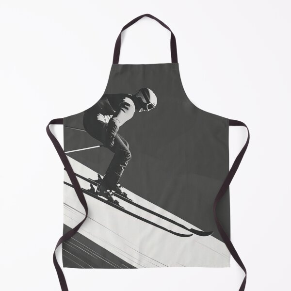 Item preview, Dynamic ski jump monochrome colour palette Active Outdoors Inspired Art designed and sold by CDC40.
