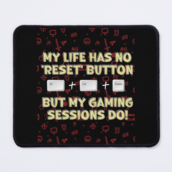 Item preview, My Life has no reset button gaming t-shirt designed and sold by THISisIT-eshop.