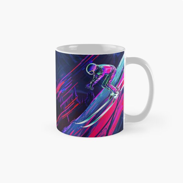 Item preview, Dynamic ski jump neon accents  Active Outdoors Inspired Art designed and sold by CDC40.