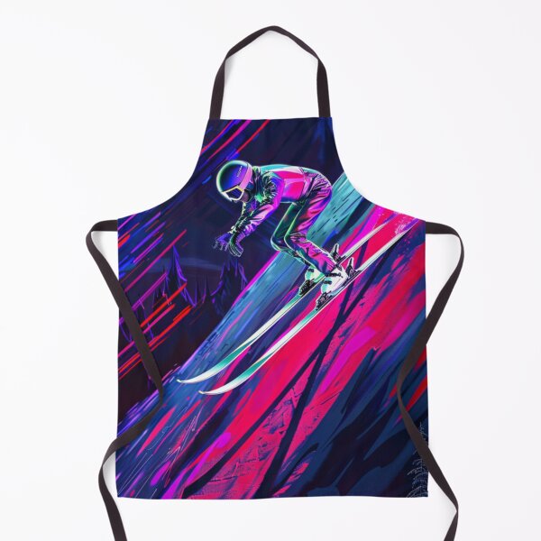 Item preview, Dynamic ski jump neon accents Active Outdoors Inspired Art designed and sold by CDC40.