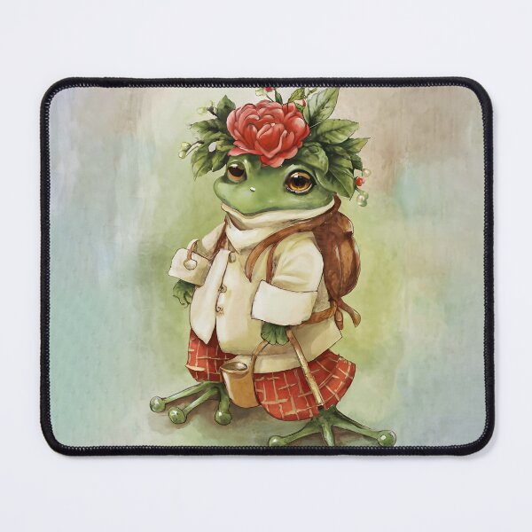 Item preview, Whimsical Vintage : Portraits, Traveling Frog and Girl, Chalky Charm designed and sold by MarinaFila.