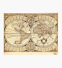 World Map circa 1643 (Nova Totivs Terrarvm) Photographic Print