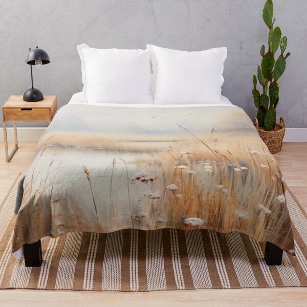 Item preview, Misty Morning Wildflower Lake Landscape designed and sold by CampfireCove.