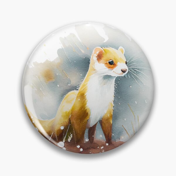 Item preview, Watercolor Stoat designed and sold by TheAnimalZ00.