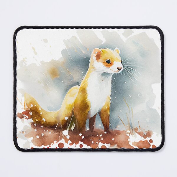 Item preview, Watercolor Stoat designed and sold by TheAnimalZ00.