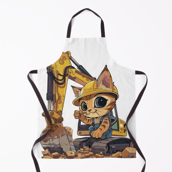 Item preview, Cute Kitten on an Excavator designed and sold by lawsonlee.