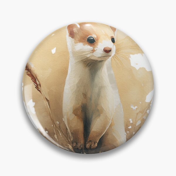 Item preview, Watercolor Stoat designed and sold by TheAnimalZ00.