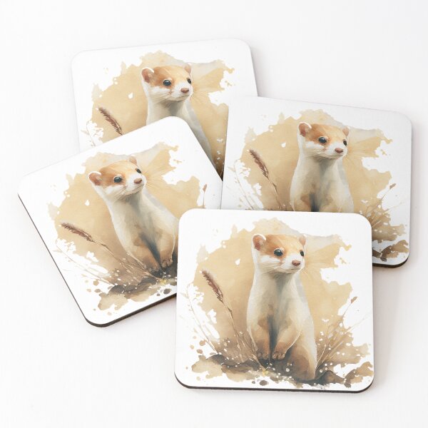 Item preview, Watercolor Stoat designed and sold by TheAnimalZ00.