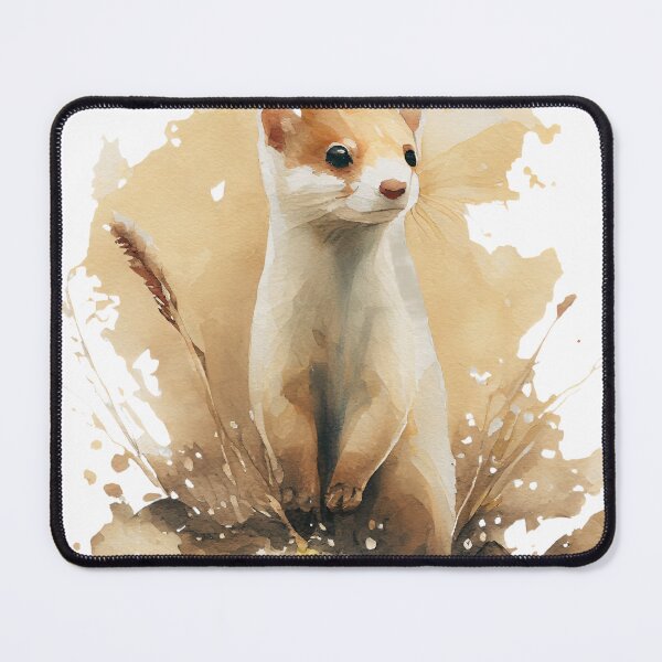 Item preview, Watercolor Stoat designed and sold by TheAnimalZ00.