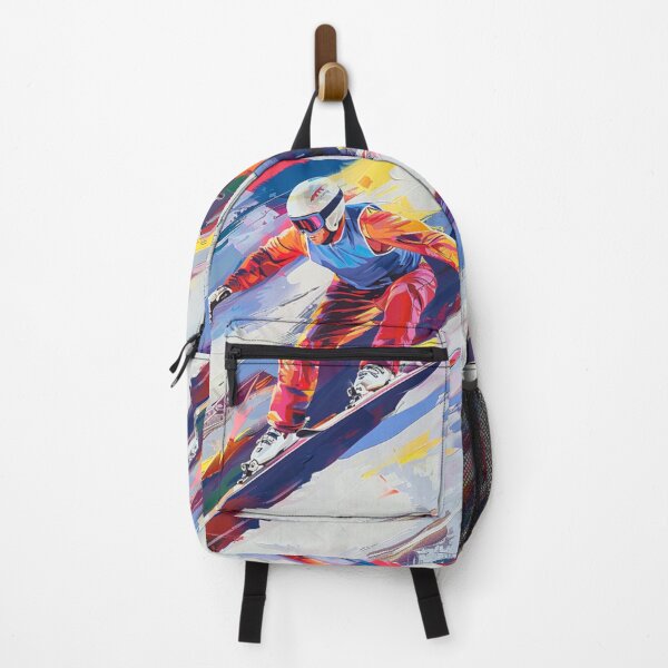 Item preview, Dynamic snowboard jumper mid flight Active Outdoors Inspired Art designed and sold by CDC40.
