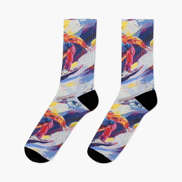 Item preview, Dynamic snowboard jumper mid flight Active Outdoors Inspired Art designed and sold by CDC40.