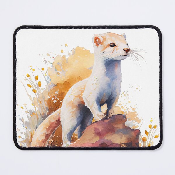 Item preview, Stoat Watercolor designed and sold by TheAnimalZ00.