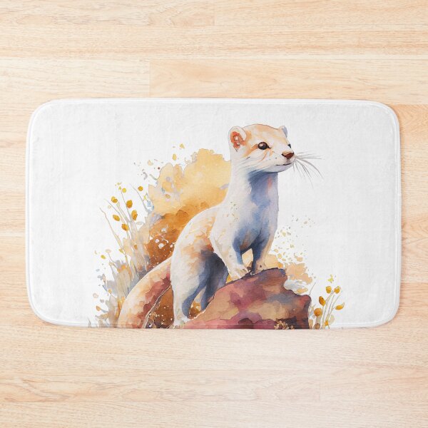 Item preview, Stoat Watercolor designed and sold by TheAnimalZ00.