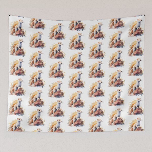 Item preview, Stoat Watercolor designed and sold by TheAnimalZ00.