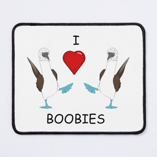 Item preview, I <3 BOOBIES designed and sold by Cloversdesign.