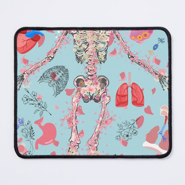 Item preview, Human anatomy, skeleton and flowers designed and sold by Mil-Lunas.