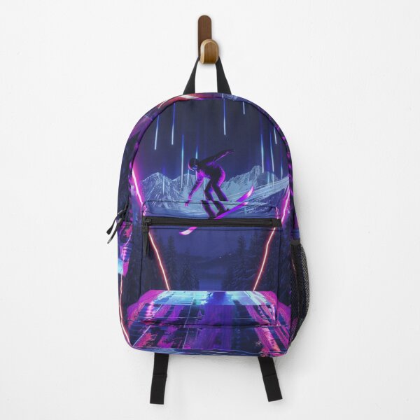 Item preview, Dynamic snowboard jump neon accents Active Outdoors Inspired Art designed and sold by CDC40.