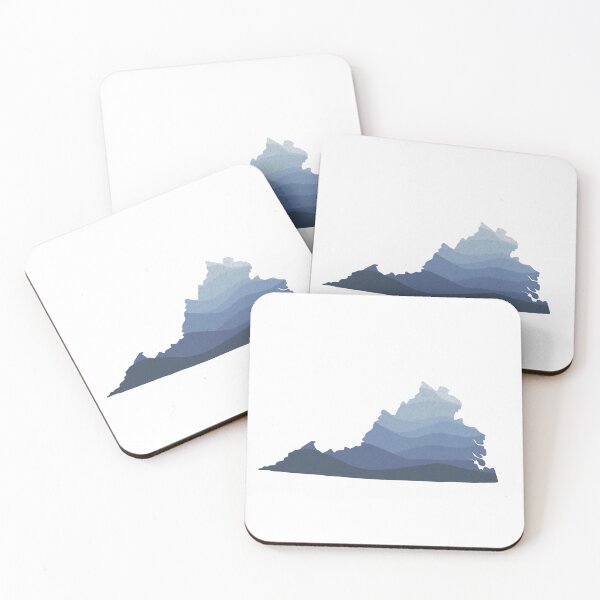 Item preview, Virginia outline with Blue Ridge Mountains designed and sold by SkylarSimpson.
