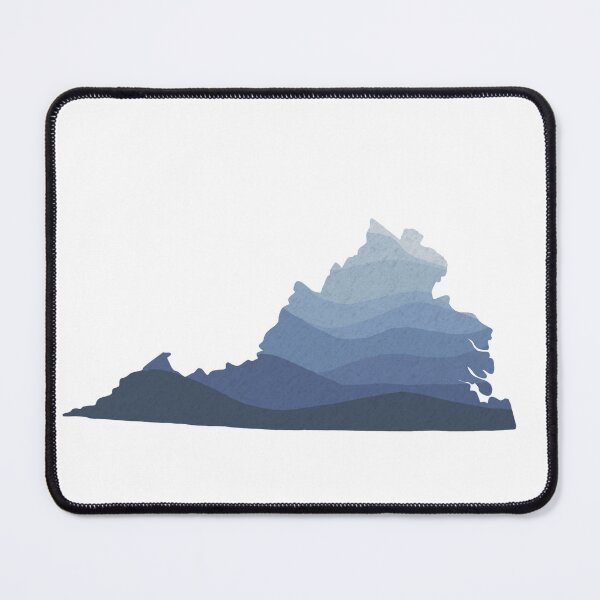Item preview, Virginia outline with Blue Ridge Mountains designed and sold by SkylarSimpson.