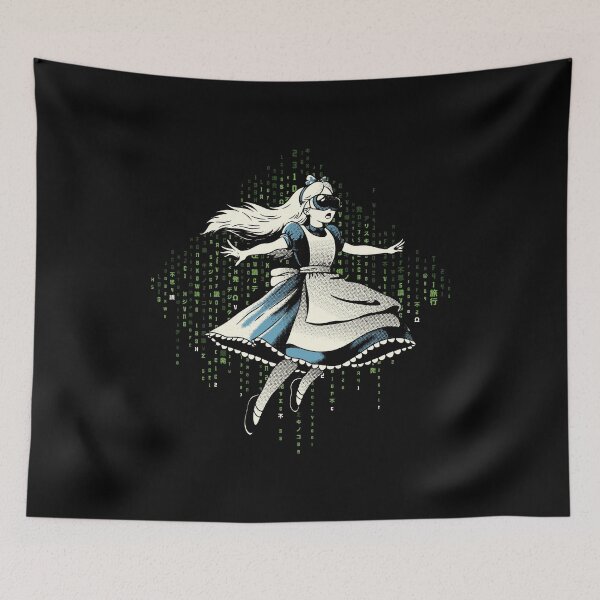 Item preview, Alice Green Code Rain Japanese by Tobe Fonseca designed and sold by Tobe Fonseca®.