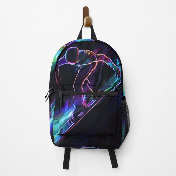 Item preview, Dynamic snowboard jump neon accents Active Outdoors Inspired Art designed and sold by CDC40.