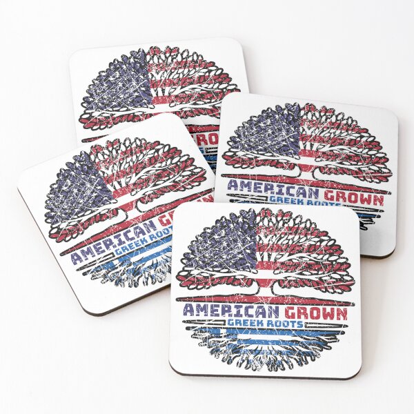 Item preview, Greece Greek US American USA United States Tree Roots Flag designed and sold by FlagX.