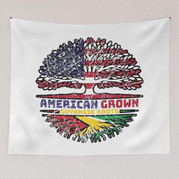 Item preview, Guyana Guyanese US American USA United States Tree Roots Flag designed and sold by FlagX.