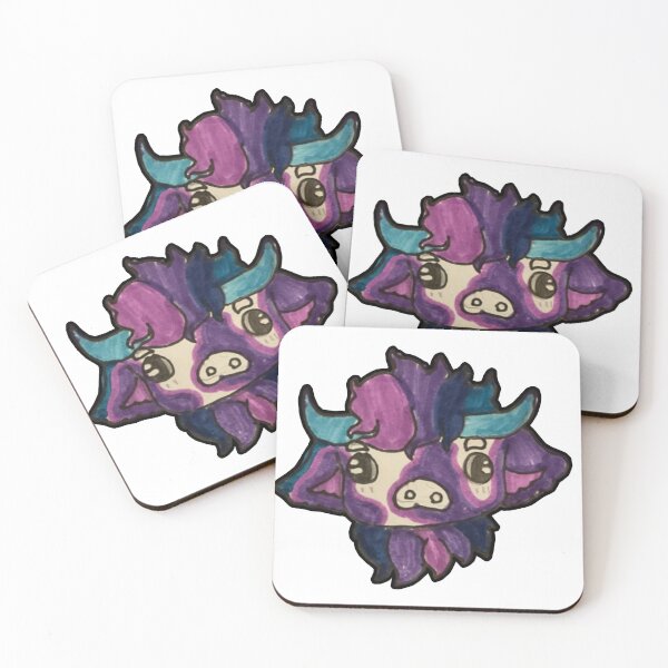 Item preview, Purple Floof Cow designed and sold by Elliotte Montgomery.