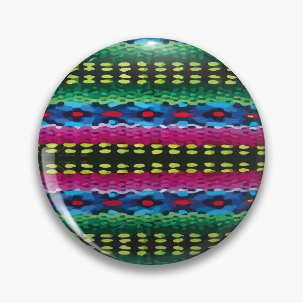 Item preview, Hand stitch fabric vibrant embroidered folk art maximalist decor designed and sold by T-Mex.