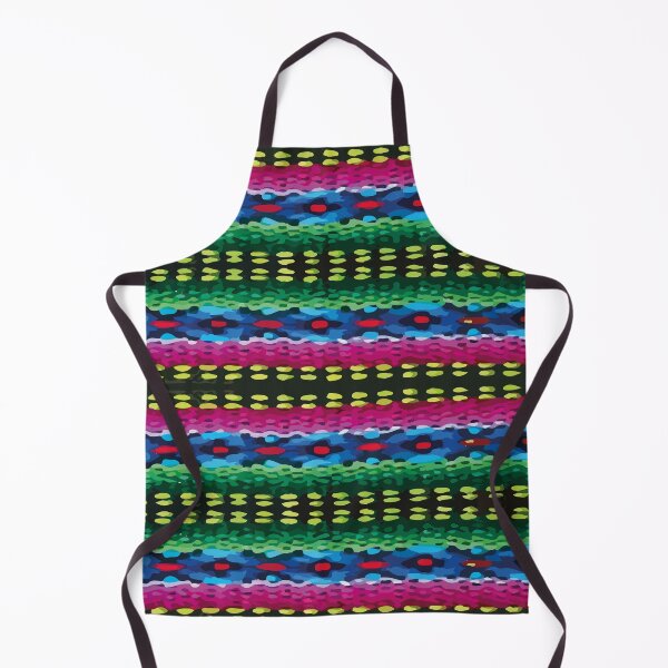 Item preview, Hand stitch fabric vibrant embroidered folk art maximalist decor designed and sold by T-Mex.