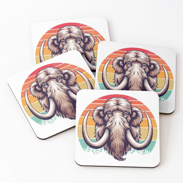 Item preview, Woolly Mammoth - Retro Vintage Woolly Mammoth designed and sold by JessArty ⭐⭐⭐⭐⭐.