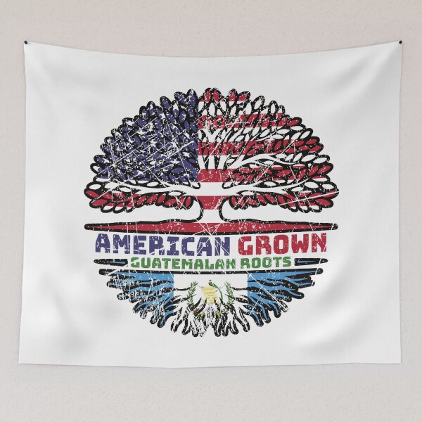 Item preview, Guatemala Guatemalan US American USA United States Tree Roots Flag designed and sold by FlagX.