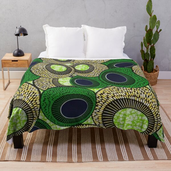 Item preview, African Colorful Ethnic Design Green Yellow Orange designed and sold by ZedColors.