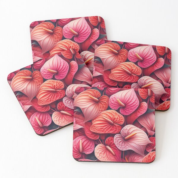 Item preview, Sculpted Elegance: Artistic Anthuriums in a Dance of Colour designed and sold by ArtComixHaven.