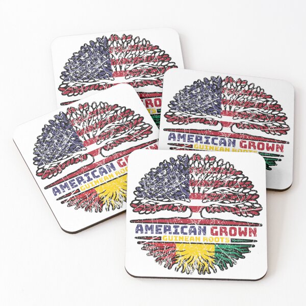Item preview, Guinea Guinean American USA Tree Roots Flag designed and sold by FlagX.