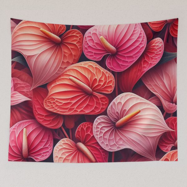 Item preview, Sculpted Elegance: Artistic Anthuriums in a Dance of Colour designed and sold by ArtComixHaven.