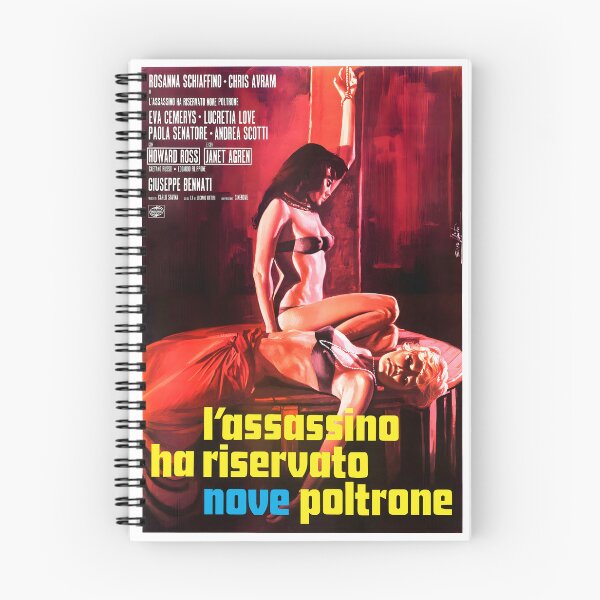 Artikelvorschau, Italienisches Plakat, The Killer Reserved Nine Seats 1974, Giallo-Film entworfen und verkauft von ArchimedesPrime.