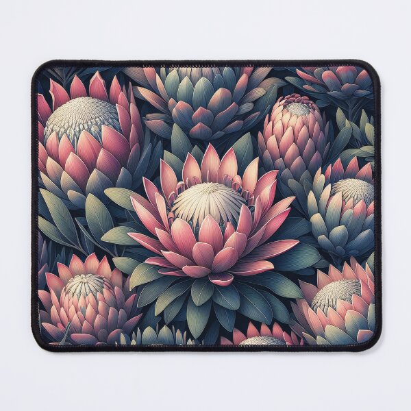 Item preview, Protean Elegance Protea Blossoms in a Symmetry of Beauty designed and sold by ArtComixHaven.