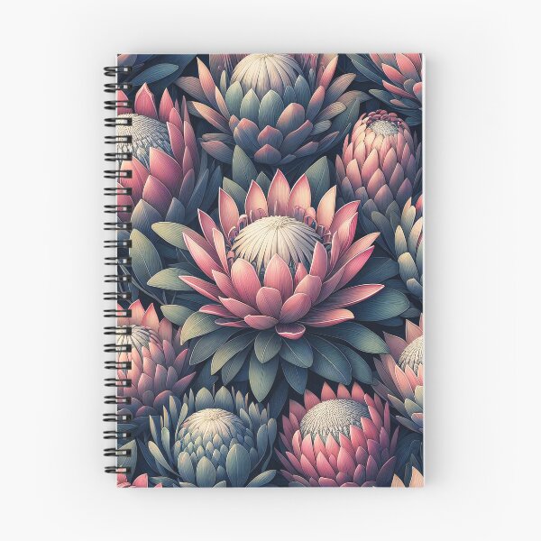 Item preview, Protean Elegance Protea Blossoms in a Symmetry of Beauty designed and sold by ArtComixHaven.