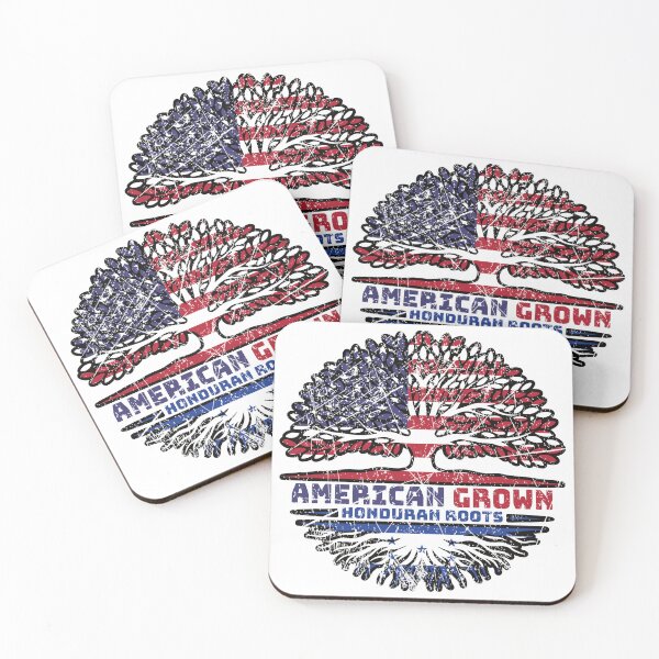 Item preview, Honduras Honduran US American USA United States Tree Roots Flag designed and sold by FlagX.
