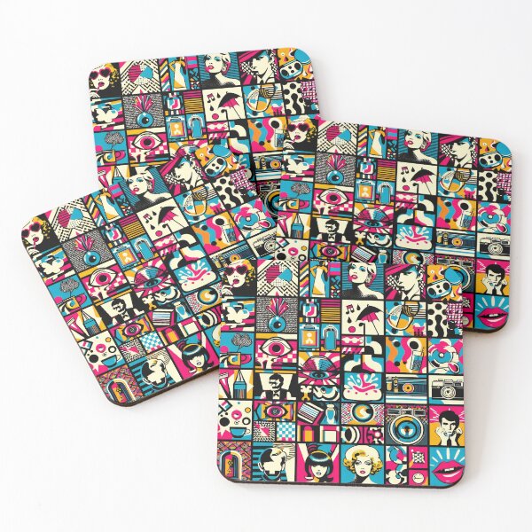 Item preview, Pop Art Tapestry A Montage of Modern Cultural Icons designed and sold by ArtComixHaven.
