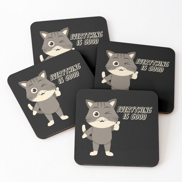 Item preview, Everything's Good Cute Cat designed and sold by MateZone.