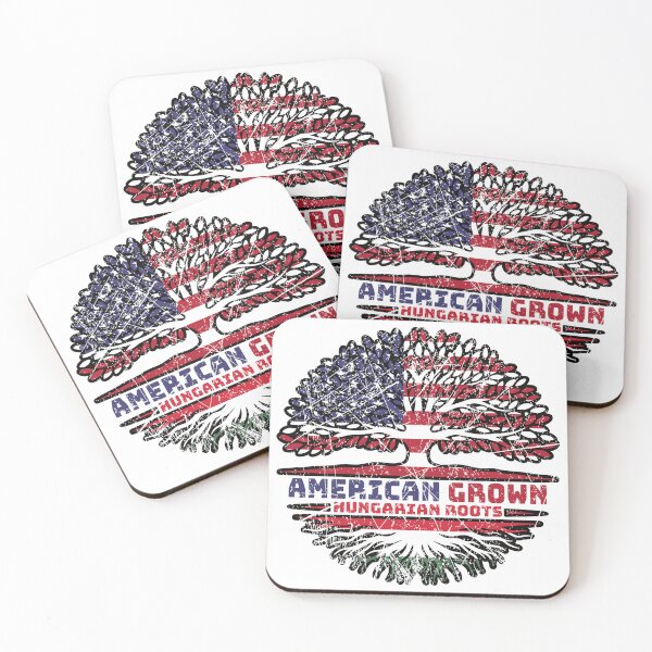Item preview, Hungary Hungarian US American USA United States Tree Roots Flag designed and sold by FlagX.