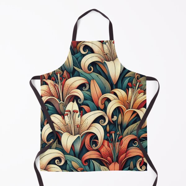 Item preview, Lilies in Luxe An Opulent Cascade of Floral Splendor designed and sold by ArtComixHaven.