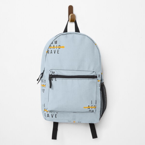 Item preview, I Am Brave | Pastel Blue Background designed and sold by RM-Journey.