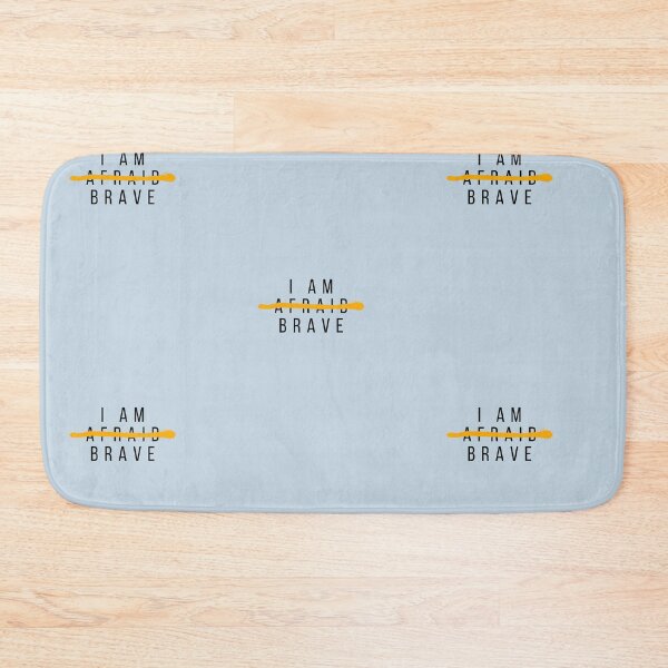 Item preview, I Am Brave | Pastel Blue Background designed and sold by RM-Journey.