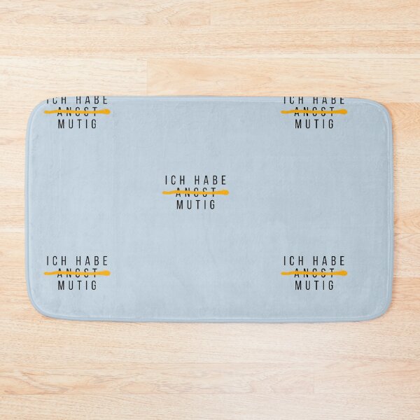 Item preview, Ich bin mutig | Pastel Blue Background designed and sold by RM-Journey.