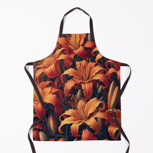 Item preview, Fiery Hues of Daylilies A Flamboyant Floral Rhapsody designed and sold by ArtComixHaven.