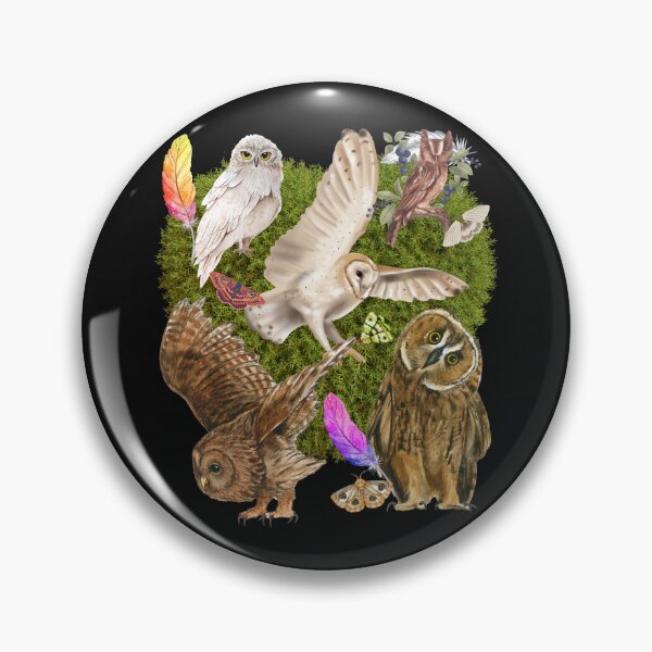 Item preview, Owls Species Colorful Wildlife Eco-Friendly Design designed and sold by EarthArtDesigns.