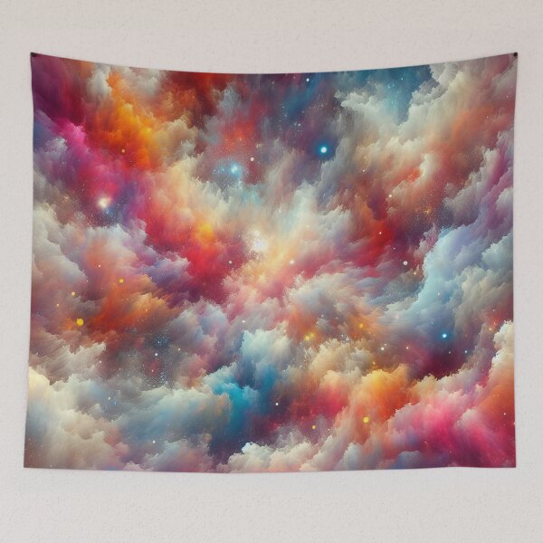 Item preview, Cosmic Awe The Ethereal Dance of Nebulous Dreams designed and sold by ArtComixHaven.